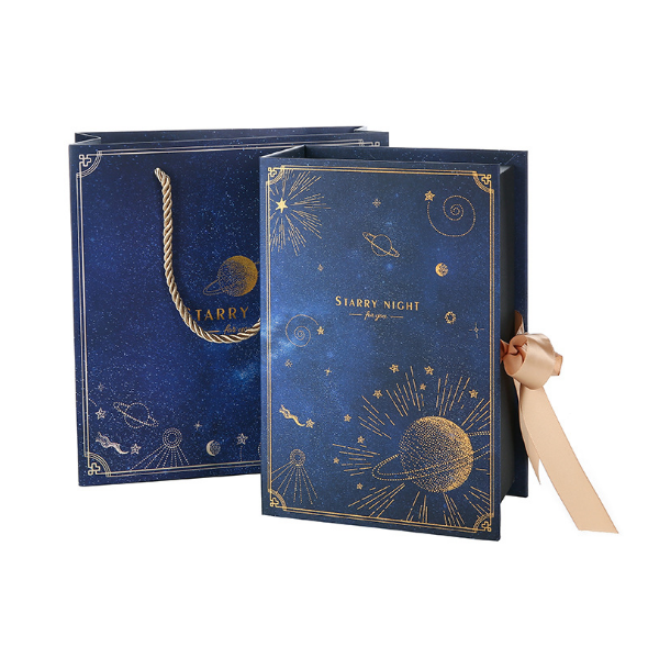 Gift Box With Gold Ribbon
