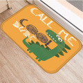 Dinosaur Print Floor Mat Carpet Soft Flannel Doormat Rugs for Bedroom Living Room Door Floor Hallway Mats