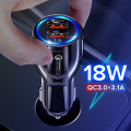 GETIHU 18W Dual USB Car Charger LED Fast Charging Quick Phone Charge Adapter For iPhone 12 11 Pro Max 6 7 8 Xiaomi Redmi Huawei