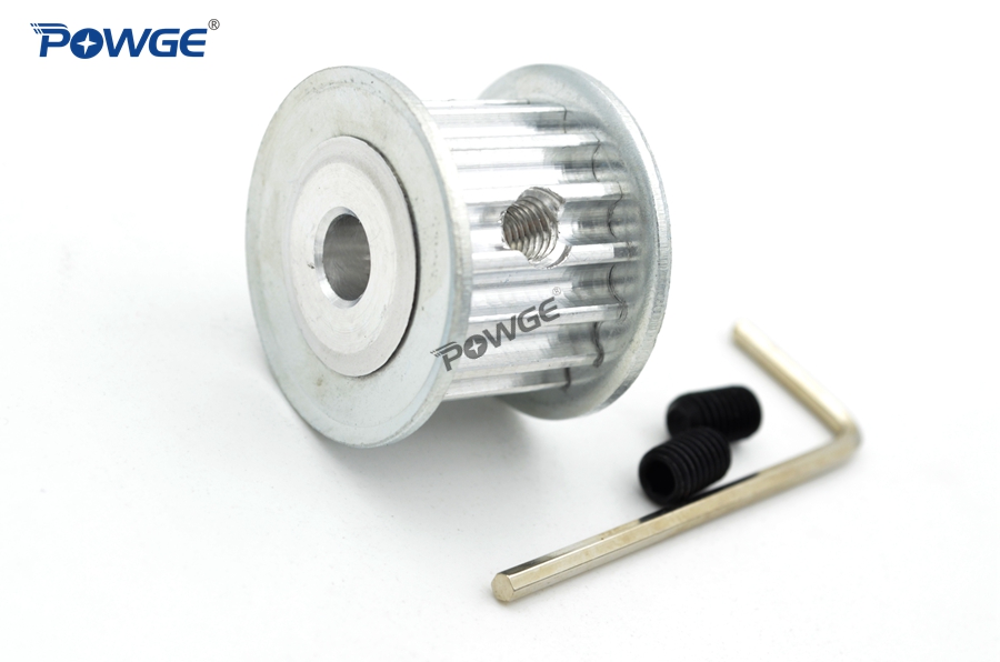 POWGE 20 Teeth HTD 5M Synchronous Timing Pulley Bore 5/6/6.35/7/8/10/12/14/15/16/17/18/19mm for Width 15/20mm HTD5M 20T 20Teeth