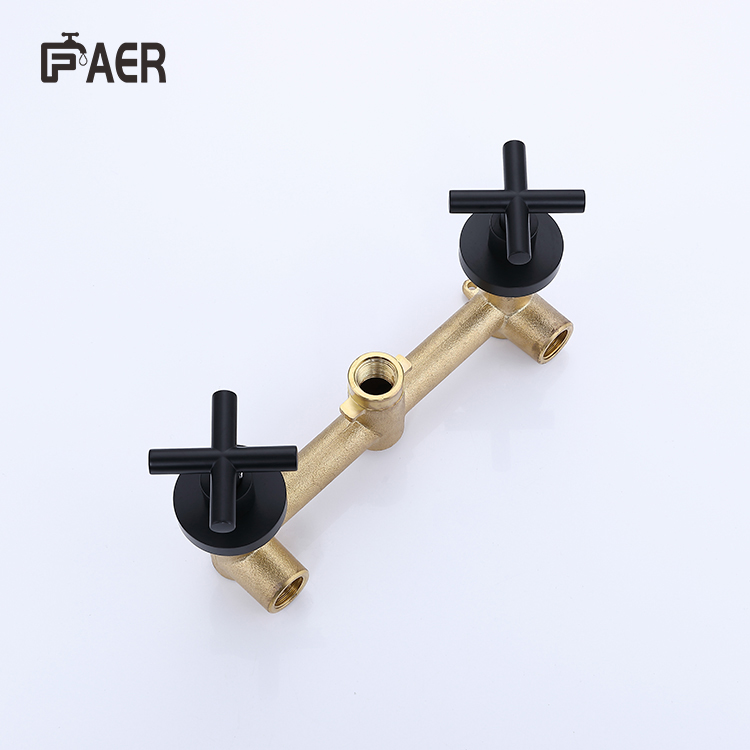 Three-hole built-in basin mixer