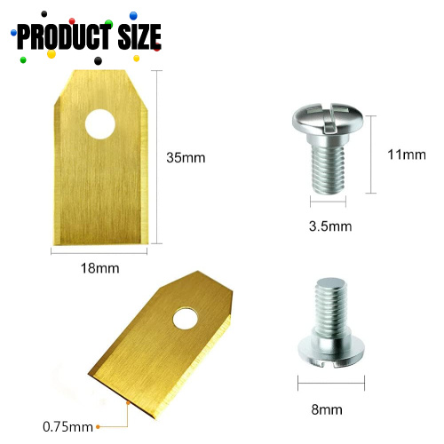 Replacement Robotic Mower Blades Titanium Coating Supplier, Supply Various Replacement Robotic Mower Blades Titanium Coating of High Quality