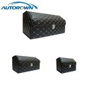 AUTOROWN PU Leather Trunk Organizer Box for Shopping Camping Picnic Home Garage Storage Bag Auto Interior Accessories S/M/L