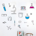 Microscope Science Scientist Chemistry School laboratory dormitory Wall Sticker for kids room bedroom living room