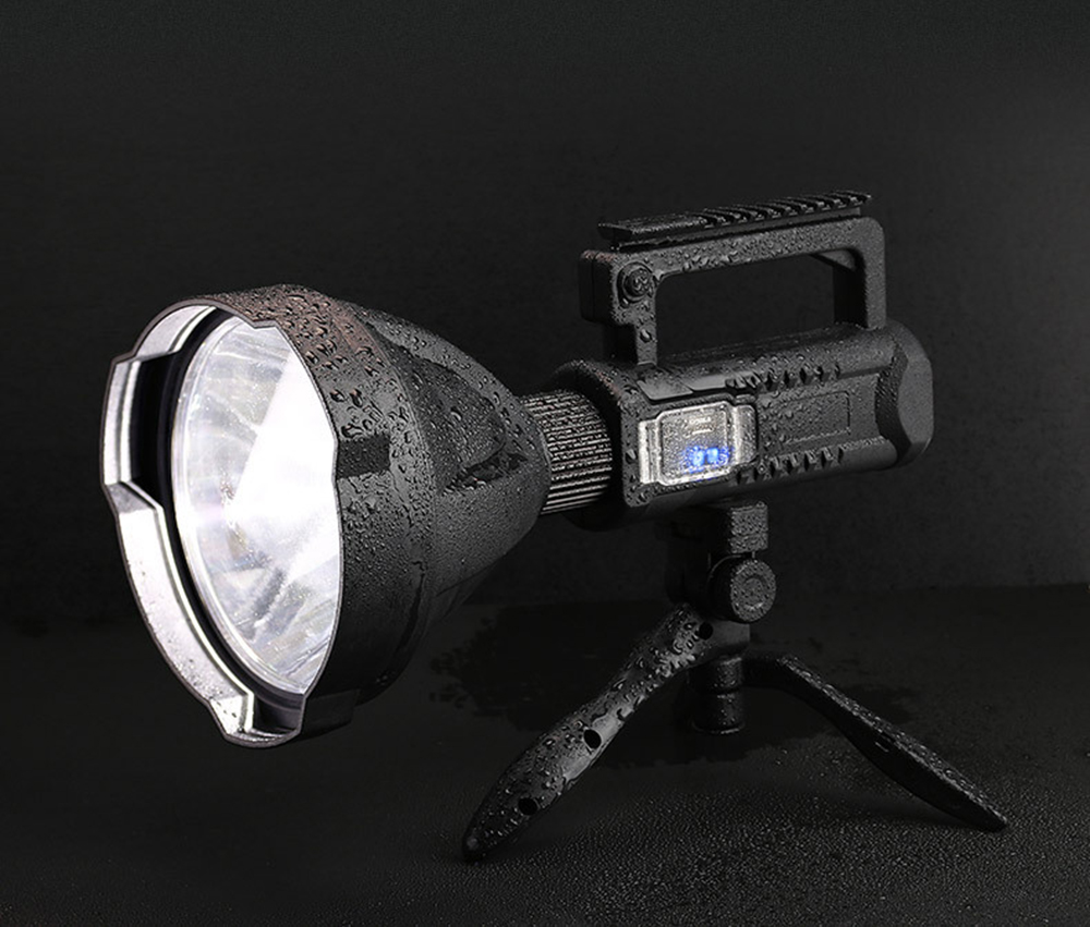 Powerful XHP70/XHP50 Searchlight Portable Wide Angle Lantern Spotlights Flashlight With Bracket Suitable For Outdoor Working