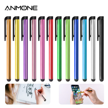 ANMONE 10PCS Metal Capacitive Touch Screen Stylus Pen For Phone & Pad Drawing Pen For Tablet PC Random Mixed Colors