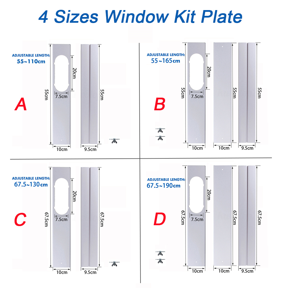 Window Adaptor Connector Exhaust Hose Window Slide Kit Plate For Portable Air Conditioner Air Conditioning Accessories