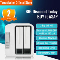 TerraMaster F2-422 10GbE NAS 2-Bay Network Storage Server Intel Quad-core CPU with Hardware Encryption (Diskless)