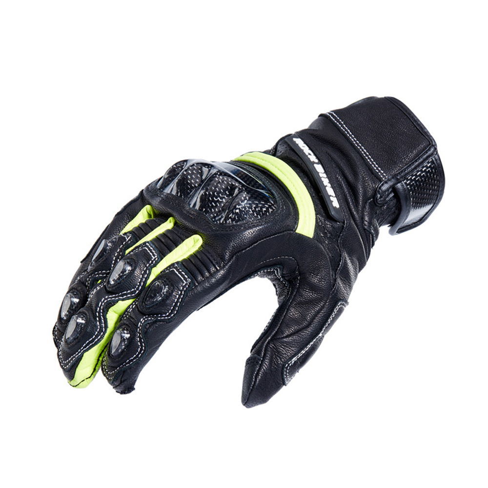 Genuine Leather Guantes Moto Waterproof Motorcycle Gloves Carbon Fibre Motocross Gloves Touch Screen Guantes Moto Riding Gloves