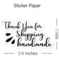 Thank You for Shopping Handmade Stickers