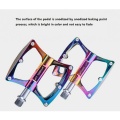 Ultralight Bicycle Pedal Colorful MTB Mountain Bike Pedals Bearing Aluminum Alloy Anti-slip Rainbow Bicycle Flat Pedal Bike Part