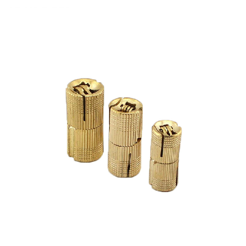 4PCS 14mm Copper Barrel Hinges Cylindrical Hidden Cabinet Concealed Invisible Brass Door Hinges For Furniture Hardware
