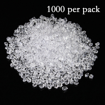 Acrylic Crystal Ice Rock Stones For Aquarium Vase Gems Phone Case Decor 1000Pcs