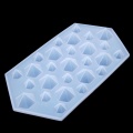 Diamond Gem Ice Cube Tray Mould Clear Mold Silicone DIY Maker Freeze Handmade R9JE