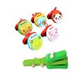 Baby Cute Cartoon Wooden Castanet Clapper Handle Kids Musical Instrument Toy For Children Preschool Early Educational Toys