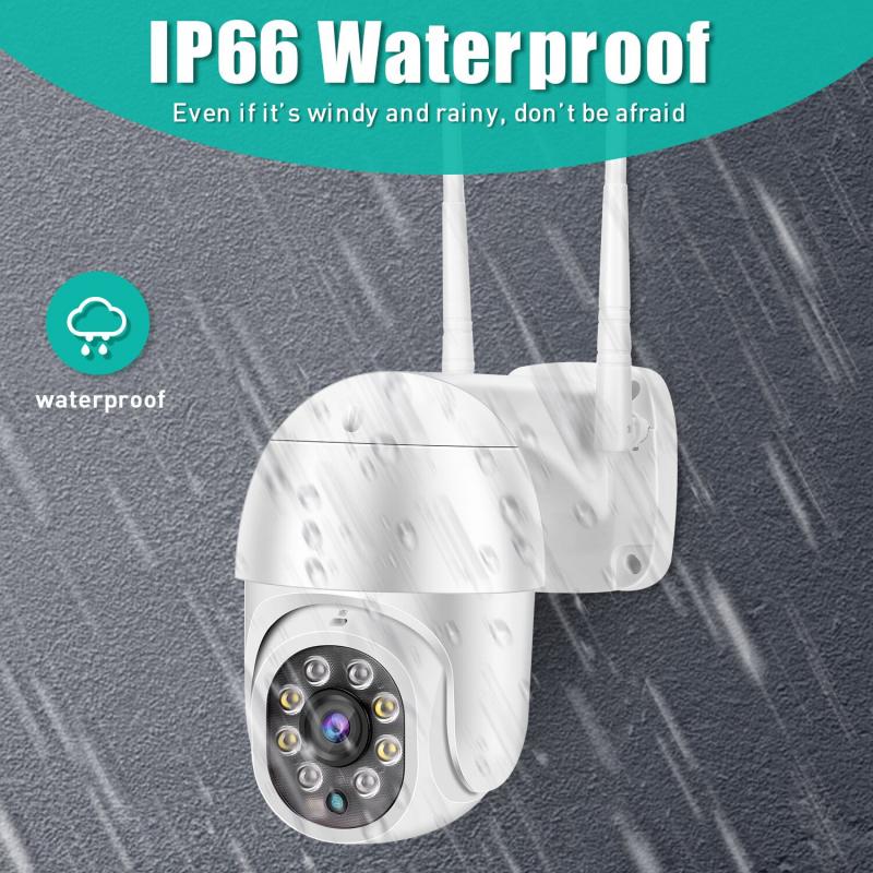 Wifi Outdoor Speed Dome Wireless Wifi Security Camera Pan 1080P PTZ IP Camera Tilt 4X Digital Zoom 2MP Network CCTV Surveillance