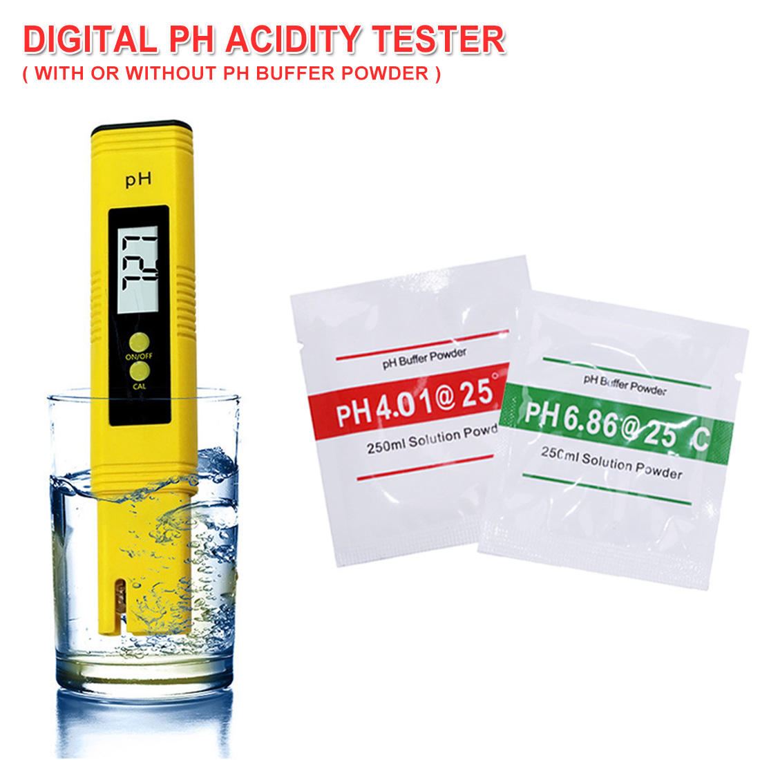 High Accuracy 0.01ph Digital PH Meter Tester TDS Meter Pen 0-14PH /0-9990 PPM for Drinking/ Food/ Lab PH Water Purity Monitor