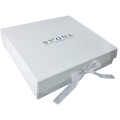 Ribbon White Flat Folding Gift Paper Box