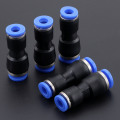 5Pcs Pneumatic Fittings Push In Straight Reducer Connectors For Air Water Hose Plastic Pneumatic Parts PG8-6 8mm Hole to 6mm