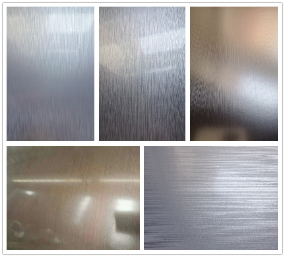 prepainted brushed grain steel