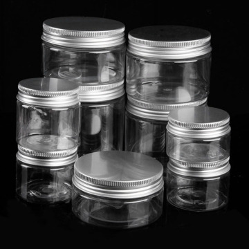 1pcs Clear Plastic Jar And Lids Empty Cosmetic Containers Travel Bottle Makeup Box 30ml 50ml 60ml 80ml 100ml 120ml 250ml 500ml