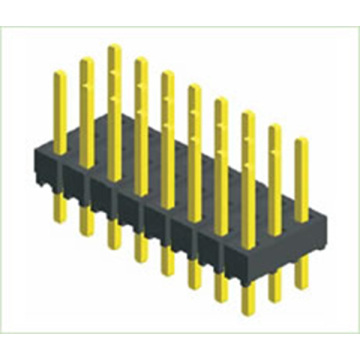 Pitch 2.0mm Three Row Single Base Straight Male Pin Header Board To Board Connector