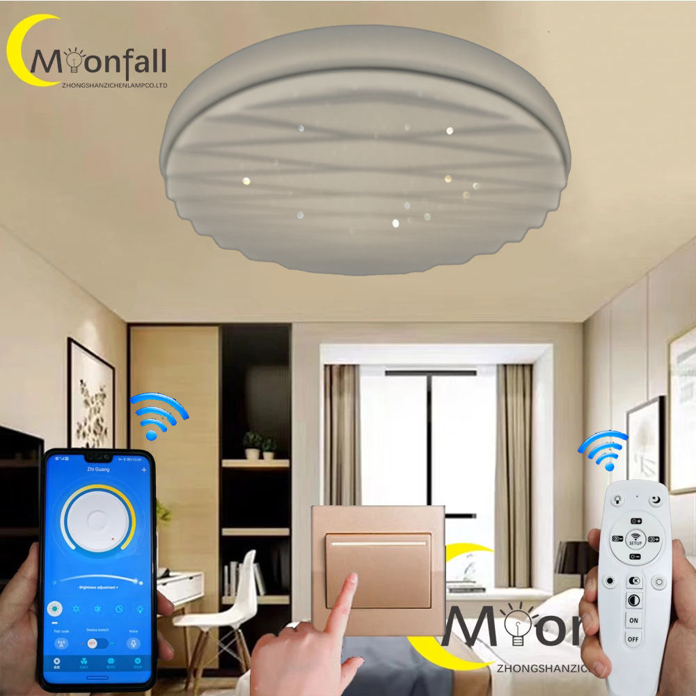 Cmoonfall Luz Led Smart Ceiling Lights For Living Room Lampara Techo Dormitorio Infantil Bedroom Lamp Plafonniers Lampy Sufitowe