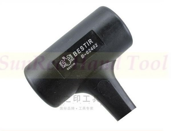 BESTIR taiwan made excellent quality 283mmL 35mm construction tools rubber hammer,NO.02401 wholesale freeship