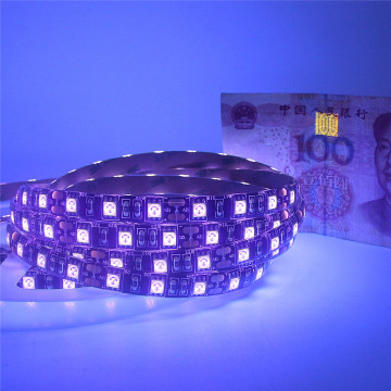 UV LED Strip Light 5050 Black Light Ultraviolet Purple Lamp Non Waterproof IP20 IP65 60led/m 0.5m 1m 2m 3m 4m 5m White/Black PCB