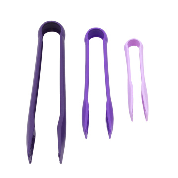 Food Tong PP Plastic Kitchen Tongs Silicone Non-slip Cooking Clip Clamp BBQ Salad Tools Grill Kitchen Accessories