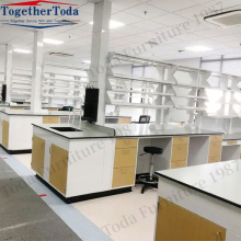 Steel biochemical laboratory table for laboratories