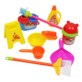 Summer Over 3 Years Old Play House Baby Boys Girls 10 Pieces Simulation Mop Ware Toys Cleaning Set Kids Broom