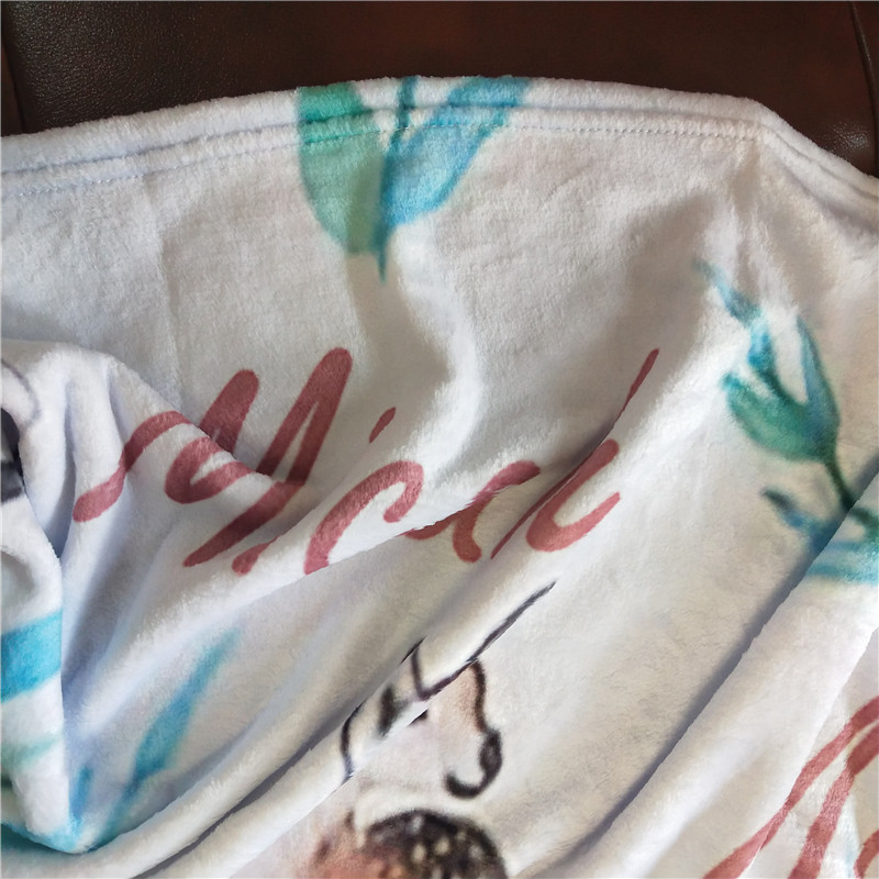 Personalized Baby Blanket Swaddling For Baby Blankets Baby Swaddle Newborn Infant Baby Bedding Crib Cute Deer Blanket Gift