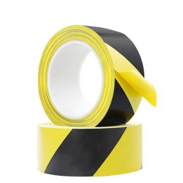 PVC Safety Warning Tape 33m Dustless Workshop Floor Landmark Black Yellow Blue Waterproof Wear-resistant Zebra Line Marking Tape
