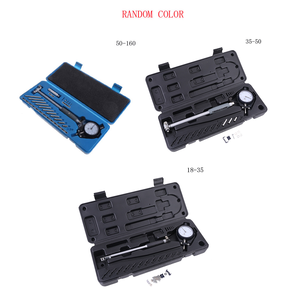 Dial Dial Bore Gauge Indicator Set Diameter Measuring 50-160mm 35-50mm 18-35mm 0.01mm High Precision Engine Cylinder Measurement