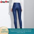 Women Pants Trousers Winter High Waisted Outer Wear Women female Fashion Slim Warm Thick Duck Down Pants Trousers skinny