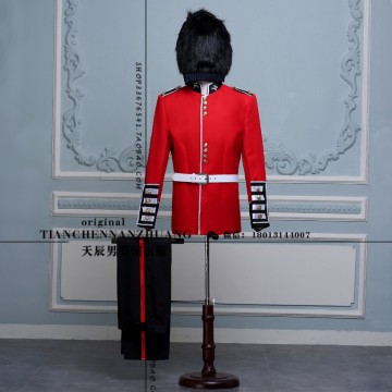 Free ship mens U.K royal guard uniform, jacket, pants with hat/medieval jacket with pants