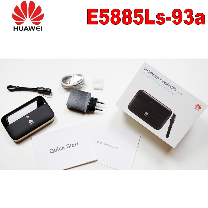 Unlock HUAWEI E5885Ls-93a cat6 mobile WIFI PRO2 with 6400mah Power Bank Battery and One RJ45 LAN Ethernet Port E5885 Router