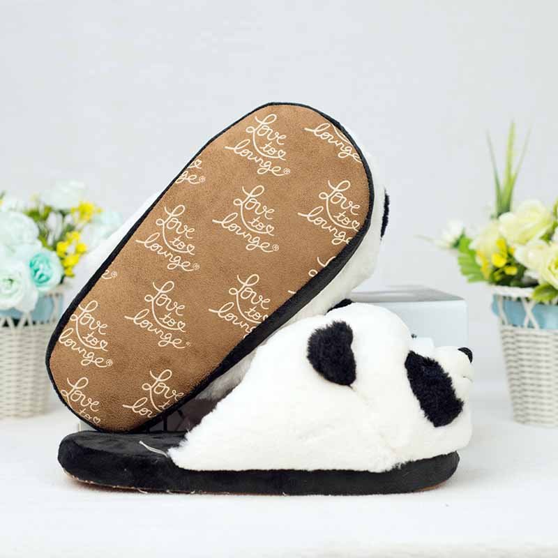 special panda fur slippers timber land shoes men women winter slippers Custom slippers Home House Slippers Children indoor