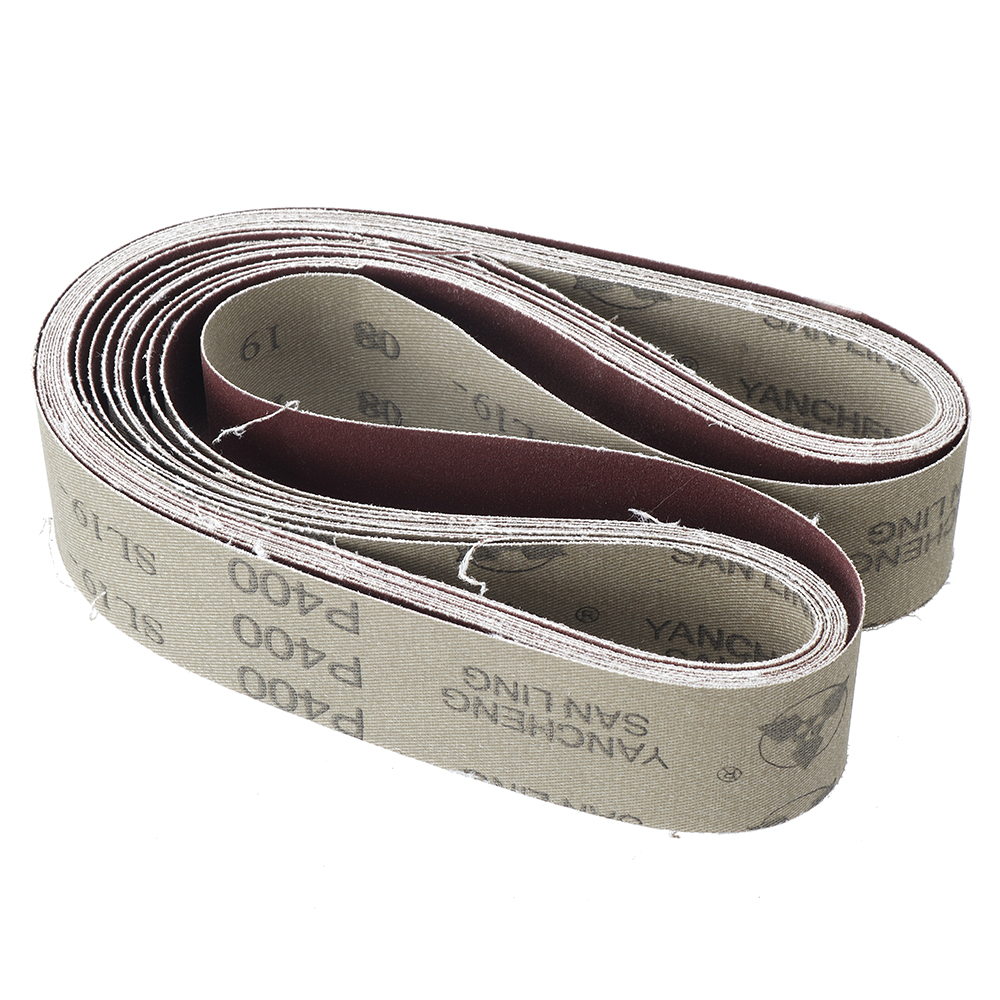 10pcs 40 to 1000 Grit 40mm x 740mm Sanding Belts For Angle Grinder Belt Sander Attachment Abrasive Tools