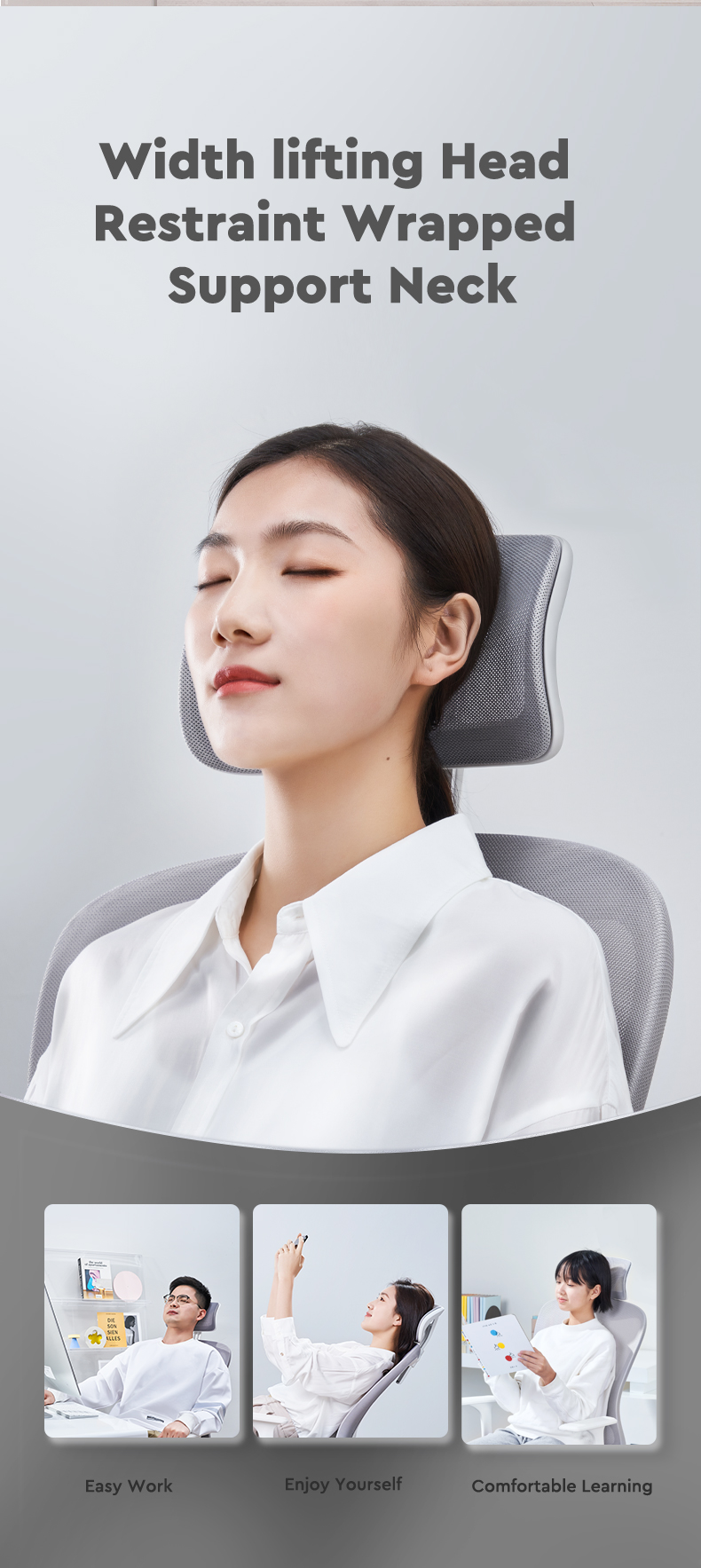 Office Chair with Headrest