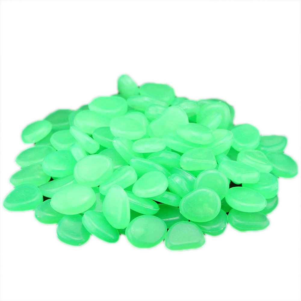 200 pieces glow in the dark garden pebbles shining stones rocks for walkways garden path Patio lawn garden decoration luminous 7