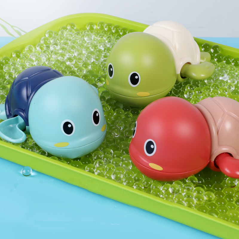 Cute Cartoon Water Toys Animal Tortoise Classic Baby Infant Swim Turtle Wound-up Chain Clockwork Kids Beach Bath Toys 2020