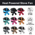 Wall Mount Fireplace 5 Blade Heat Powered Stove Fan komin Log Wood Burner Eco Friendly Quiet Fan Home Efficient Heat Distribute