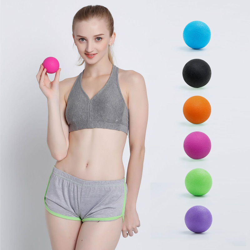 1PCS Massage Yoga Ball Exercise Deep Muscle Relaxation Foot Acupressure Therapy TPE Body Training Fascia Fatigue Roller