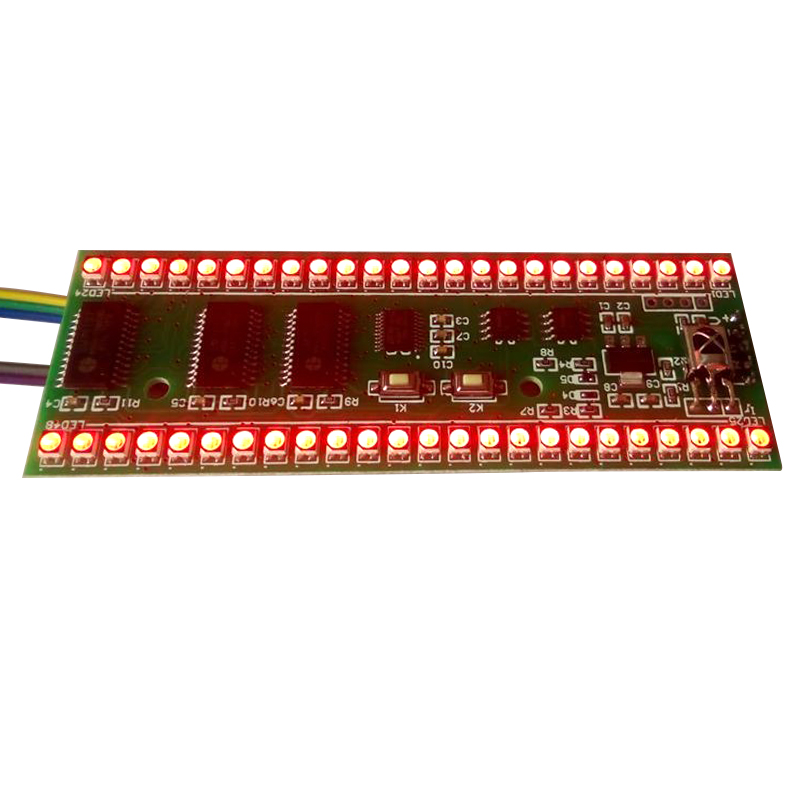 Aiyima 5PCS 5V RGB LED level indicator VU Meter Amplifier Board DIY MCU Adjustable Display Pattern Dual Channel Dual 24