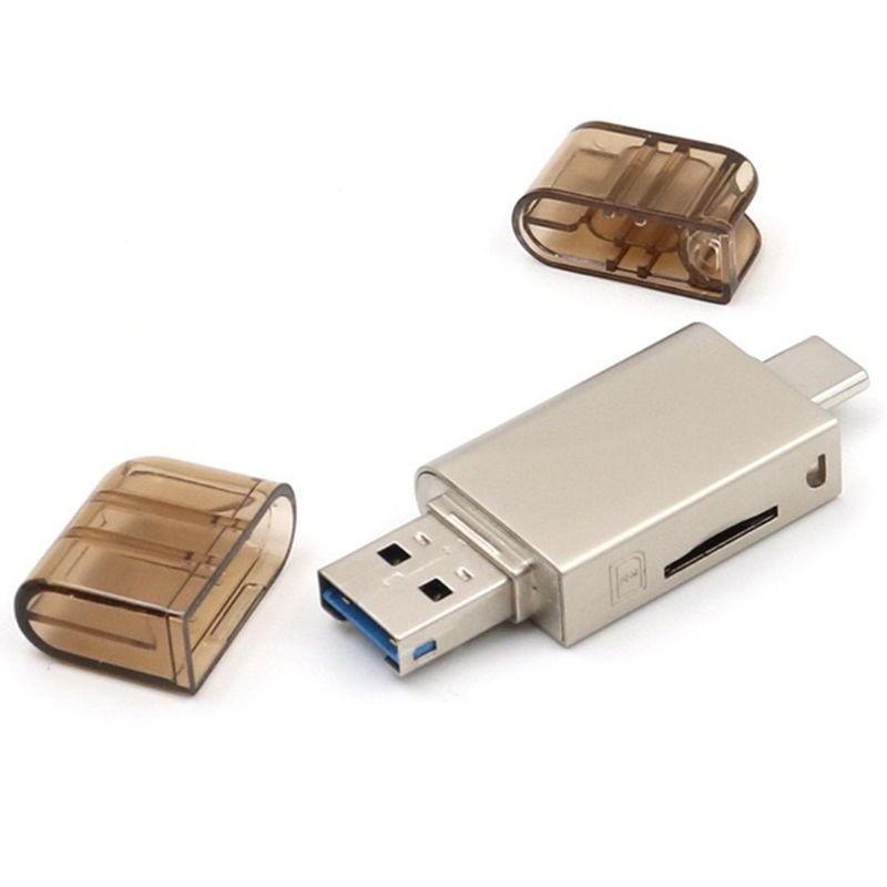 1 PC 2in1 USB 3.0 Type C to Micro SD TF Memory Card Reader for Huawei NM Nano Card