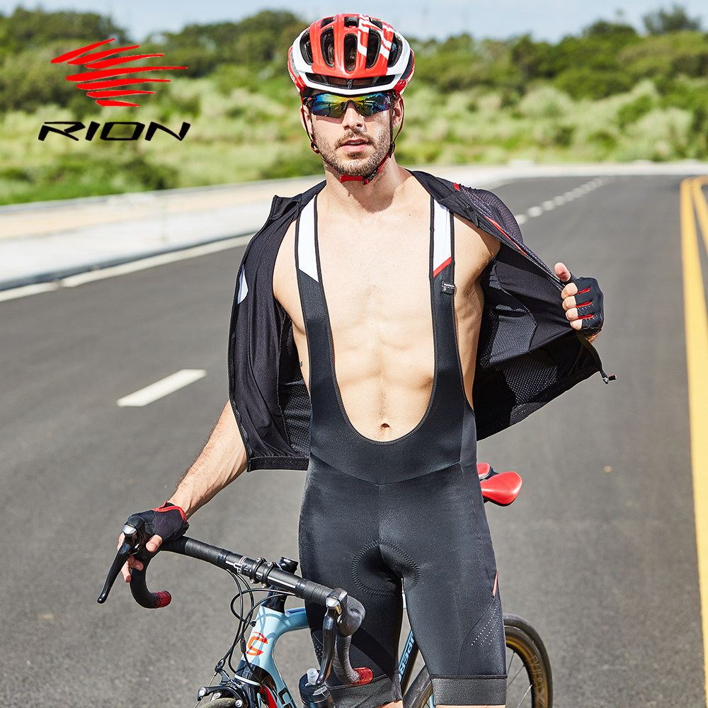 RION Cycling Bib Shorts Men Bike 5R Gel Padded Tights Bicycle Pants PRO TEAM profession Race Lycra MTB Quick Dry Downhill Shorts