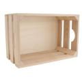 1 Pc Multipurpose Storage Container Supermarket Shelf Crate Wooden Crate )