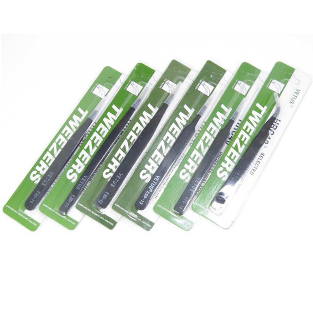 Free mailing Anti-static ESD-10 ESD-11 ESD-12 ESD-13 ESD-14 ESD-15 ESD-16 ESD-17 Tweezers For Welding, 10pcs/lot Free Shipping